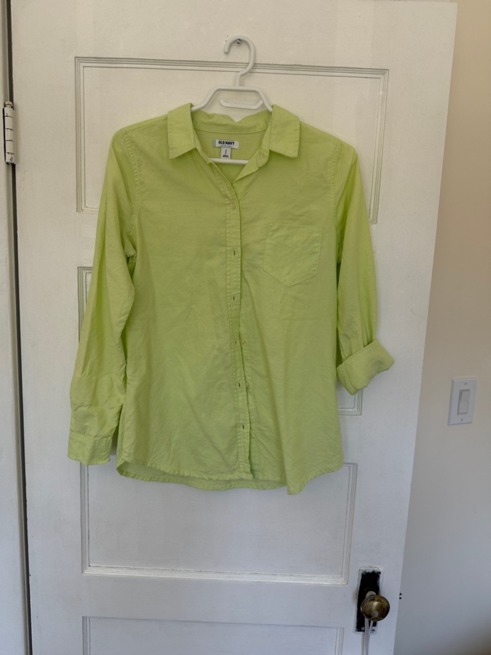 Lime green light weight cotton shirt